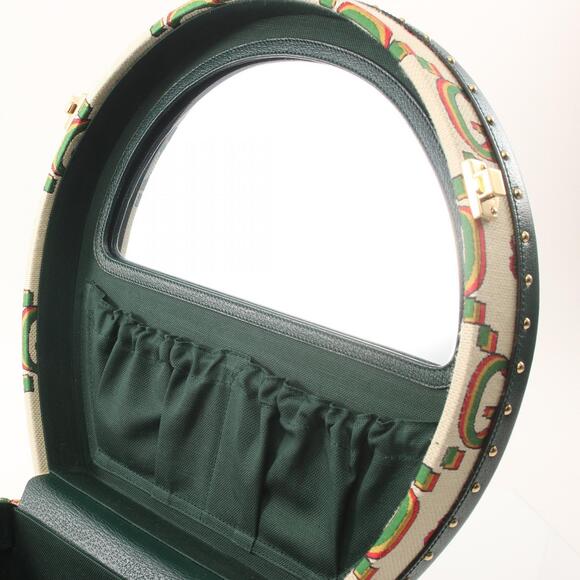 Gucci Centenial GG Flower Jacquard Handbag Beige Green Multicolor - Picture 4 of 9